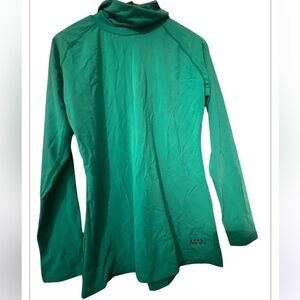 Boohoo Man Mens Green Face mask  Sweatshirt Sz M Emerald